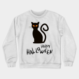 Cat 'Happy Halloween Crewneck Sweatshirt